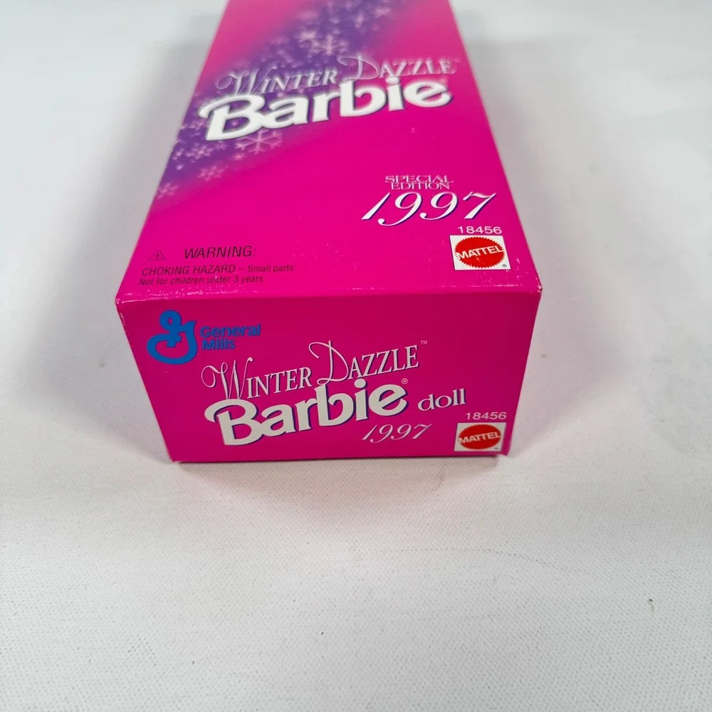 Mattel Winter Dazzle Barbie Doll 1997 Special Edition General Mills 18456 Pink
